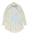 Acne Studios Check Tunic Dress In Multi