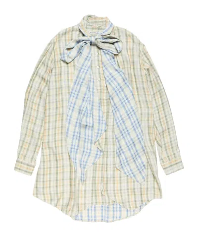 ACNE STUDIOS ACNE STUDIOS CHECK TUNIC DRESS