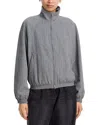 Acne Studios Check Tailored Bomber Jacket In Gray