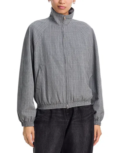 ACNE STUDIOS PLAID BOMBER JACKET
