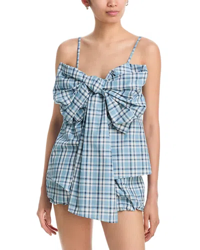 ACNE STUDIOS PLAID BOW TOP
