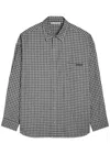 Acne Studios Checked Button-up Shirt In Black