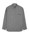 Acne Studios Checked Button-up Shirt In Black