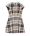 Acne Studios Check Jacquard Minidress In Multicolor