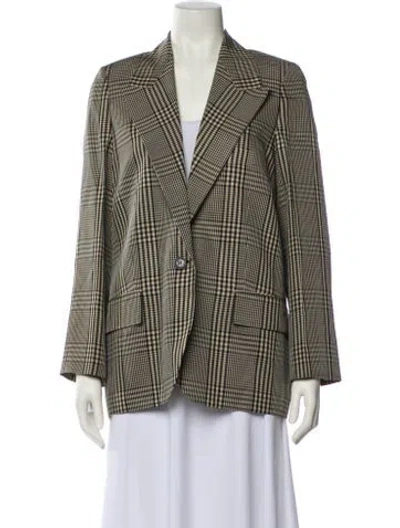Pre-owned Acne Studios Plaid Print Blazer W/ Tags In Multi
