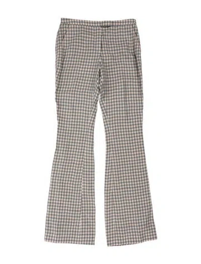 Pre-owned Acne Studios Plaid Print Flared Pants W/ Tags In Multicolor