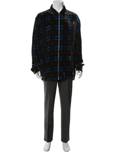 Pre-owned Acne Studios Plaid Print Jacket In Multicolor