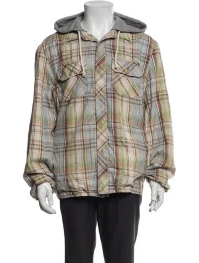 Pre-owned Acne Studios Plaid Print Jacket In Neutrals