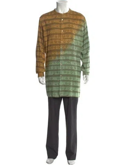 Pre-owned Acne Studios Plaid Print Long Sleeve Shirt W/ Tags In Green