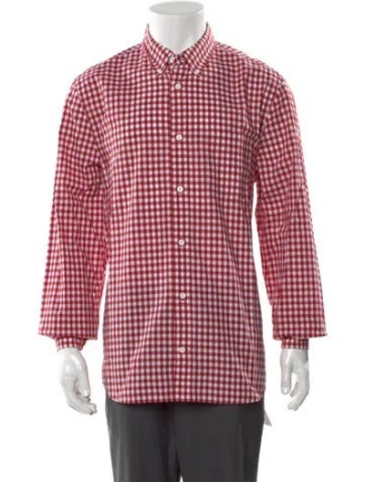 Pre-owned Acne Studios Plaid Print Long Sleeve Shirt W/ Tags In Multi