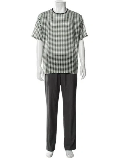 Pre-owned Acne Studios Plaid Print Short Sleeve Shirt In Multi