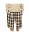 Acne Studios Ressa Optic Check Flannel Shorts