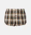 Acne Studios Plaid Shorts