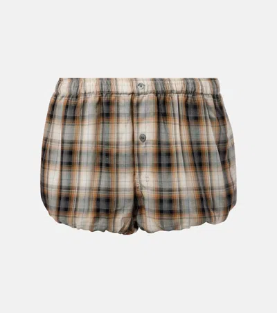 Acne Studios Plaid Shorts