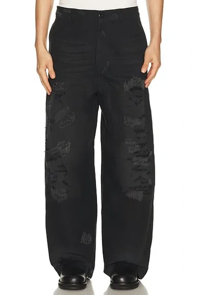 Acne Studios Plass Mending Jean In Black