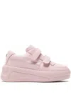 Acne Studios Velcro Strap Platform Sneakers In Pink