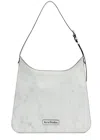 Acne Studios Platt Leather Shoulder Bag In White