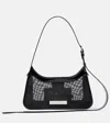 Acne Studios Mini Platt Mesh Shoulder Bag In Black