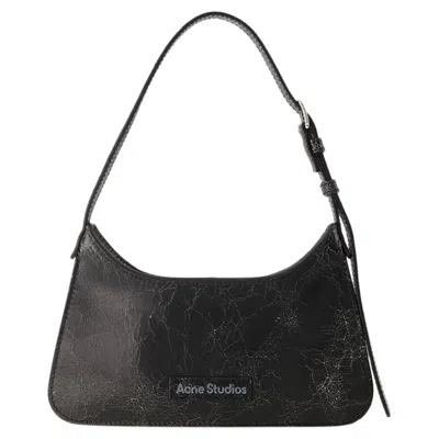 Acne Studios Platt Micro Crackle Hobo Bag -  - Leather - Black