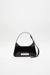 Acne Studios Platt Mini Embellished Patent-leather Shoulder Bag In Black