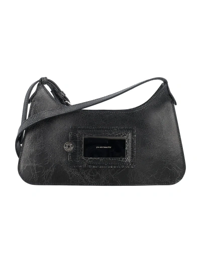 Acne Studios Platt Mini Shoulder Bag In Black