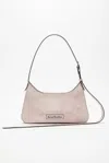 Acne Studios Mini Platt Leather Shoulder Bag In Pastel Pink