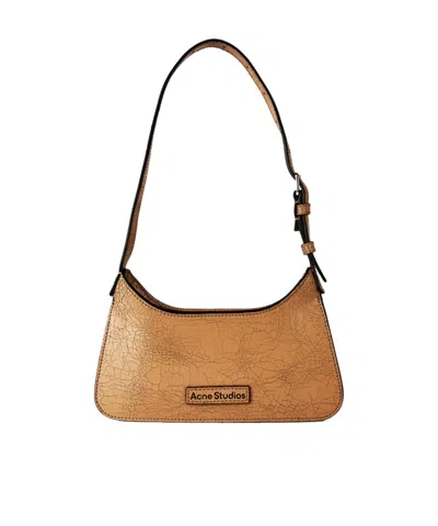 Acne Studios Platt Mirror Mini Bag In Brown