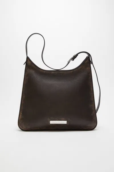 Acne Studios Vintage Brown Leather Shoulder Bag