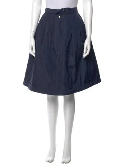 Pre-owned Acne Studios Pleated Accents Knee-length Skirt In Blue