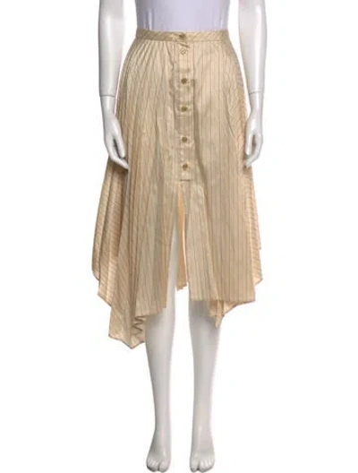 Pre-owned Acne Studios Pleated Accents Midi Length Skirt