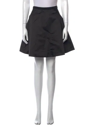 Pre-owned Acne Studios Pleated Accents Mini Skirt In Black