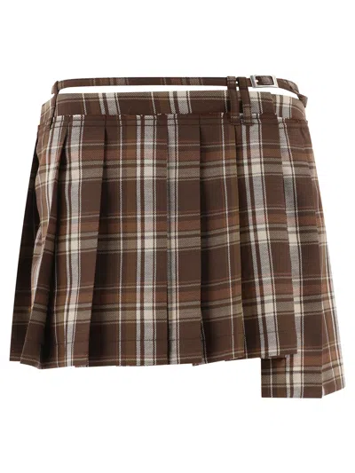 ACNE STUDIOS PLEATED ASYMMETRICAL SKIRT SKIRTS