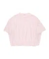 Acne Studios Logo-patch Oversized T-shirt In Pink