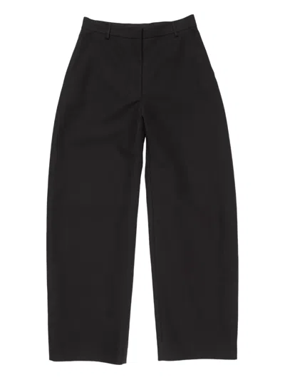 Acne Studios Pleated Wide-leg Trousers In Black