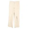 Acne Studios Pleated Wide-leg Trousers In Nude Viscose In Brown
