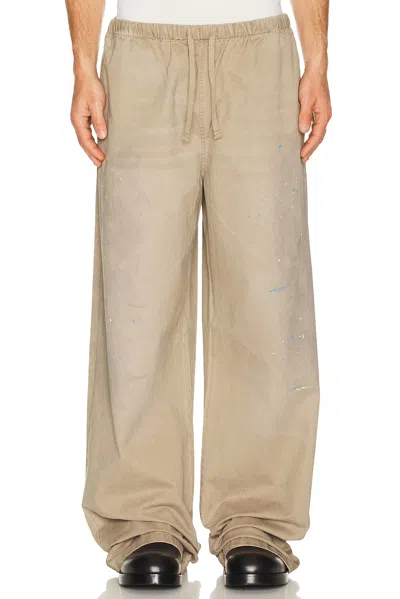 Acne Studios Plott Peached Light Cotton Twill Pant In Neutral