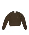 Acne Studios Pocket-detail Raglan-sleeve Sweater In Brown