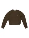 Acne Studios Pocket-detail Raglan-sleeve Sweater In Green