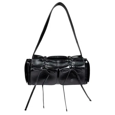Acne Studios Pocket Detailed Top Handle Bag In Black