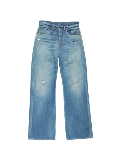 Acne Studios Pocket-patch Jeans In Blue