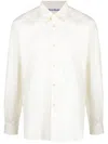 Acne Studios Point-collar Stretch-cotton Shirt In White