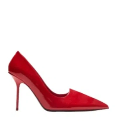 Acne Studios Pointed Shallow-mouthed High-heeled Shoes In Red