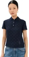 Acne Studios Polka Dot Blouse Navy/white In Navy/white