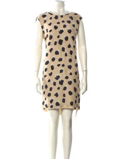 Pre-owned Acne Studios Polka Dot Print Mini Dress In Neutral