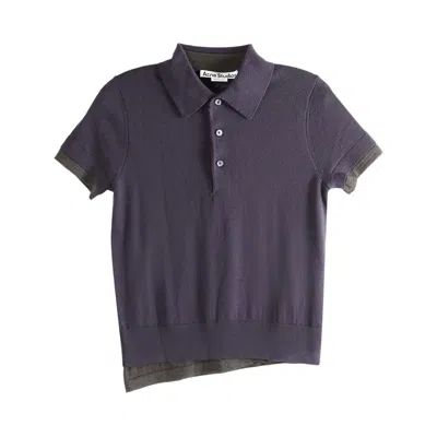 Pre-owned Acne Studios Polo Knitwear 'purple/brown' | Multi-color | Women's Size Xs