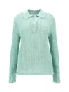 Acne Studios Polo Sweater In Blue
