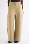 Acne Studios Tailored Satin Trousers In Neutral