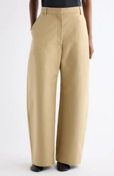 Acne Studios Tailored Satin Trousers In Neutral