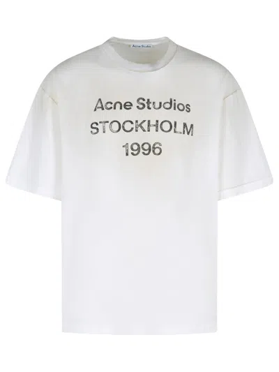 Acne Studios Powder White Cotton Blend T-shirt Men