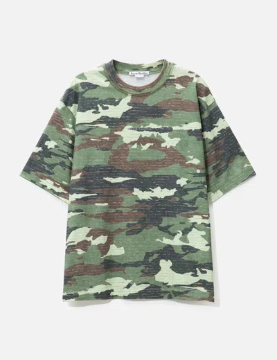Acne Studios Abstract-print T-shirt In Camo